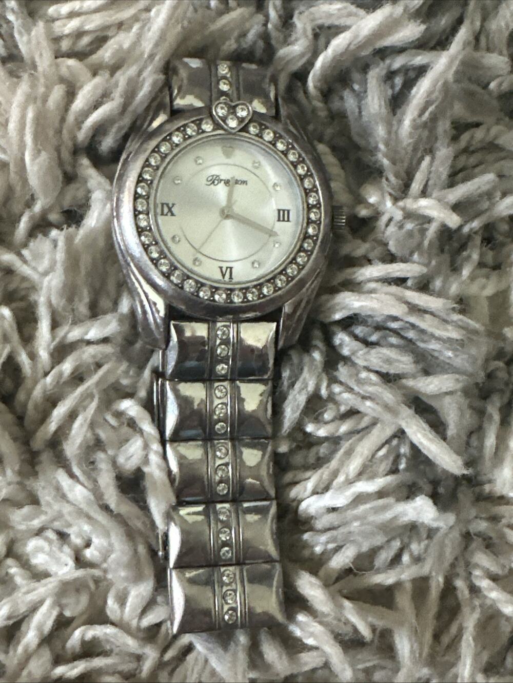 Brighton Dana Point Womens Watch 35mm Crystal Bezel Faux Tortoise Parts Only